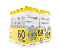 60 Batteries Model 10 Yellow (PR70) - 10 Packs of 6 Batteries for Hearing Devices 1.45V - Rayovac Varta Extra Acoustic Batteries