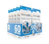 60 Batteries Model 675 Blue (PR44) - 10 Packs of 6 Batteries for Hearing Devices 1.45V - Rayovac Varta Extra Acoustic Batteries