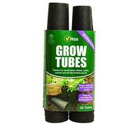 60 Biodegradable Seedling Grow Tubes Vitax Tap Rooting Plants Veg 6cm 3 Packs 20