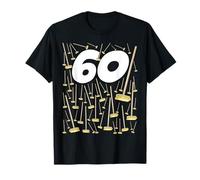 60 Birthday Brooms Sixty Years Humour Man Or Woman T-Shirt
