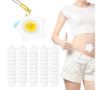 60 Castor Oil Belly Button Patch, 7x7cm Castor Oil Belly Button Patches, Disposable Self-Adhesive Pack Wraps, Highly Absorbent & Leak-Proof, Perfect for Home and Travel Use