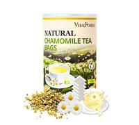 60 Chamomile Tea Bags, VitalForest Natural Pure Chamomile Flowers Tea, Caffeine Free Herbal Tea, Non-GMO
