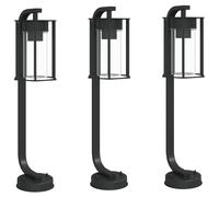 Outdoor Floor Lamps Pathway Lights Garden Light Black Stainless Steel vidaXL [EEK: A]