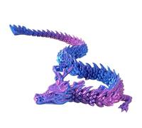 60 cm Large 3D Printed Dragon, 3D Dragons, Detailed Dragon Model for Display, Dragon Figurine with Flexible Body, Home Office & Surprise Gifts
