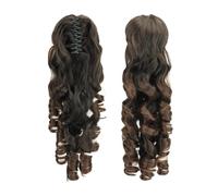 60 cm Long Pony tails Hair Extensions for Women Wavy Curly Claw Clip Ponytail Fluffy Natural HairPieces Easy Installation and Removal(1T33)