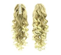 60 cm Long Pony tails Hair Extensions for Women Wavy Curly Claw Clip Ponytail Fluffy Natural HairPieces Easy Installation and Removal(24T613)