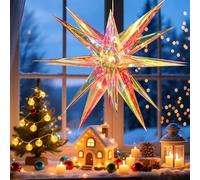 60 cm Rainbow Foil 18 Angle Star Pendant