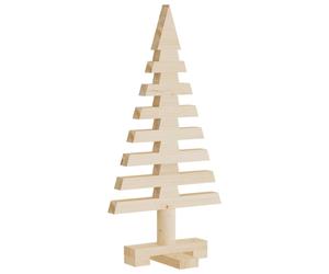 (60 cm) vidaXL Wooden Christmas Trees Xmas Tree for Decoration 3 pcs Solid Wood Pine