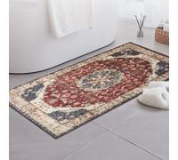 (60 cm x 110 cm (2ft x 3ft 7")- Large Rug/Mat., WHISPER/CREAM RED- CASHMERE RUG) Large Traditional Rugs Living Room Carpet Door Mat