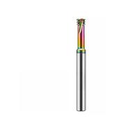 60° CNC Machine, Solid Carbide Cemented Carbide Three Row Thread Milling Machine UNC 6-32 10-24 1/4 UNF 10-32(UNC3-48XD4X50L,For Aluminum)