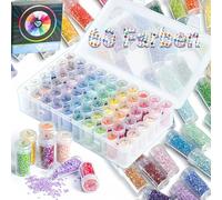 60 Colours AB Diamond Painting Stones With Storage Box, 5D Accessories, Round Stones, 90,000 Pieces With Sticker and Box