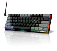 60% Compact Small Wired Portable Mechanical Keyboard,22 RGB Backlit,Blue Switch,CNC Aluminum,Hot Swappable Socket,PBT wear-Resistant keycaps,Ideal for Travel/Gaming/Typing/PC Computer/Mac/Laptop