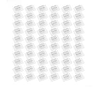 60 Count Clear Outdoor Hooks for String Lights with Strong On Feature for Fast and Clean Installation on Flat Areas