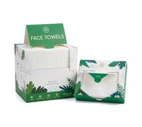 60 Count XL Disposable Face Towels 10x12 Inch, Dual-Texture, Wet and Dry Use, for All Skin Types(50 Count &10 Count Travel Pack)