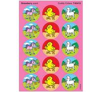 60 Cuddly Critters Scented Smelly Stickers (Strawberry Scent)