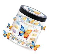 60 Days Positive Butterfly Affirmation Card for Daily Motivation Emotional Supporting Encouragement Statement in Jar Scripture Bible Verses Card
