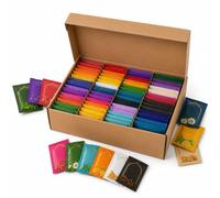 60 Different Tea Envelopes Gift Box Individually Wrapped No Duplicates