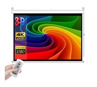 60" Electric Projector Screen 72" Projection Screen Support 4:3 16:9 Aspect Ratio Motorized Floor-Rising Screen Perfect For Meeting, School, Home, Theatre, Cinema Indoor(72inch(4:3))