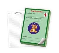 60 First Aid Health And Safety Bumped Head Teddy Bear Childrens Teachers School Notes Home Quick Note Praisepad A6 Primary Teaching Services