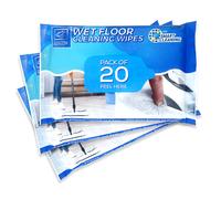 60 Floor Wipes Mop Wet Cloth Cleaning Flat Mops Cloths Refill Wood