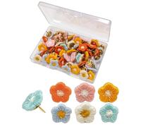 60 Flower Pushpins, Creative Cute Pushpins, Decorative Pushpins, Bulletin Board Accessories, Photo Display Supplies.