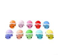 60 For Mini Resin Turtle Figures with Glow in the Dark Function for Desk, Garden, and Room Decoration, Stable and Detailed Design
