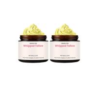 60 g Whipped Tallow Skin Balm, Organic Beef Tallow Balm for Face & Body, Intensive Hydration Moisturiser, Ideal for Dry & Mature Skin (Pack of 2)