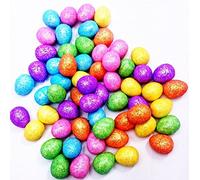 60 Glitter Mini Easter Eggs Hat Bonnet Party Decoration Art Craft Fun Gift School