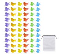 60 Glow-in-The-Dark Lizards, 1 Storage Bag, Mini Animal Ornaments, Resin Lizard Decorations, Car Decorations, DIY Garden Landscaping