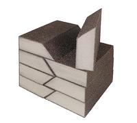 60 Grit Angled Sanding Blocks, Jamiikury Coarse Sponge Sand Block Washable and Reusable, Wet & Dry Sandpaper Block for Wood Metal Drywall and Furniture Paint - Pack of 8