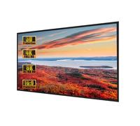 60-Inch Fixed-frame Projector Screen, 16:9 8K 4K Ultra HD 3D Ready, Wall Mount Thin Cinema Screen for Indoor Home Theaters, Offices