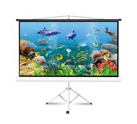 60 Inch Projector Screen with Stand, 4:3 16:9 Portable Movie Screen with Tripod Stand, 1.2 Gain, for Schools Meeting Conference Indoor Outdoor(60" (16:9))
