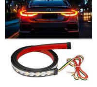 60 Inch Truck Tailgate Strip Light LED Bar, New Upgraded LED Tailgate Light Bar Strip, Arrow Design Turn Signal Strip, Red & Amber Sequential Lighting No Drill Install (Straight wire type,60in)