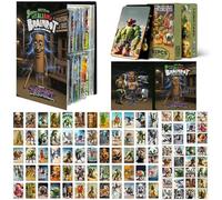 60 Italian Brainrot Trading Cards with 32 Stickers, Brainrot Cards Set with Card Binder 80 Slots No Duplicates Fun Card Game for Game Nights and Social Gathering for Teens and Adults
