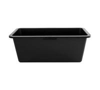 60 Litre Heavy Duty Multi Tub Bucket - 73 x 38 x 29 cm Rectangular Black Utility Container for Agriculture, Gardening, Equestrian, Construction, Livestock, Water Storage & Small Ponds - Easy to Clean