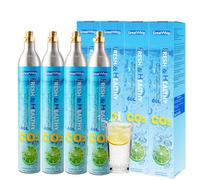 60 Litre Spare Gas Cylinder (SCREW IN) Water Carbonator CO2 Cylinder Compatible with Carbonated Water Machine, 4 cylidners
