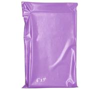 60 Mailing Postal Self-Seal Closure Plastic Bags - 6 x 9 Inch Envelopes for Posting Clothes, Postal, Packaging, Shipping Bags - Tempered Proof, Secure Medium Postage Bags - Sizes - Purple