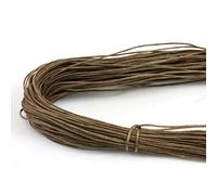 60 Metres x 1mm WAXED COTTON CORD *18 COLOURS*CRAFT JEWELLERY MAKING STRINGING (FULL HANK) (Brown T2590)
