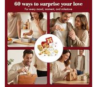 60 Mini Love Notes With Envelopes,mini Envelopes With Blank Memos, And Small Valentine's Day Cards,perfect Valentine's Day Gift, For Husbands, Wives, Boyfriends, And Girlfriends.