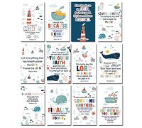60 Mini Positivity Scripture Cards Prayer Cards with Assorted Bible Verses Perfect for Kid’s Bible Studies, Daily Devotional for Childrens and Inspirational Christian Gift for Childrens, 2"X3.5", L368