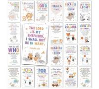 60 Mini Scripture Prayer Cards with Assorted Bible Verses for Children’s Bible Studies Encouragement Cards for Kids Child Students Inspirational Religious Christian Gifts for Family Children - DH43