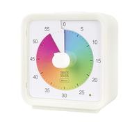 60 Minute 1 Hour Silent Visual Timer, Magnetic Countdown Clock for Classroom Teaching Tool Office Meeting, Time Management, Pastel Rainbow