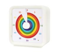 60 Minute 1 Hour Silent Visual Timer, Magnetic Countdown Clock for Classroom Teaching Tool Office Meeting, Time Management, Rainbow