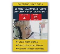 60 Minute Aeroplane Flying Lesson in a 2 Seater Aircraft Gift Experience