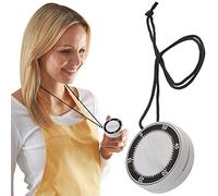 60 Minute Kitchen Countdown Timer Alarm Rope Neck Cord Bell Ring Magnet On Back Clockwork Mechanical