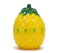 60 Minute Mechanical Kitchen Timer for Cooking, Pineapple Shaped