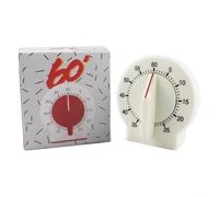 60 Minute Timer, Manual Wind Timer, Audible Alarm Timer, For Home, Office, For Room Settings, 60-minute Countdown, 7 * 7.5 * 4.5cm(White)