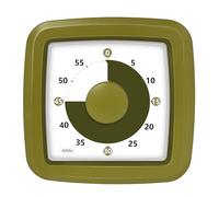 60 Minute Visual Timer for Kids, Kitchen Timers for Cooking with Shrinking Green Disk Large Numbers Battery Operated, Silent Countdown Clock Timers for Classroom Must Haves Office,Olive Green
