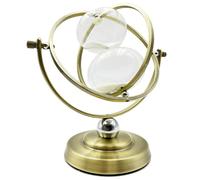 60 Minutes Hourglass Sand Timer Rotating Metal Sand Clock Large Brass Hourglass Timer Office Decor 1 Hour Glass Sandglass for Home,Kitchen,Living Room,Restaurant,Classroom,Desk