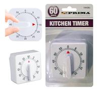60 Minutes Kitchen Timer - Clock Alarm Alert, Food Preparation, Cooking Baking Classic Timing | Vintage Chef, Kitchenware Durable | Multi Use
